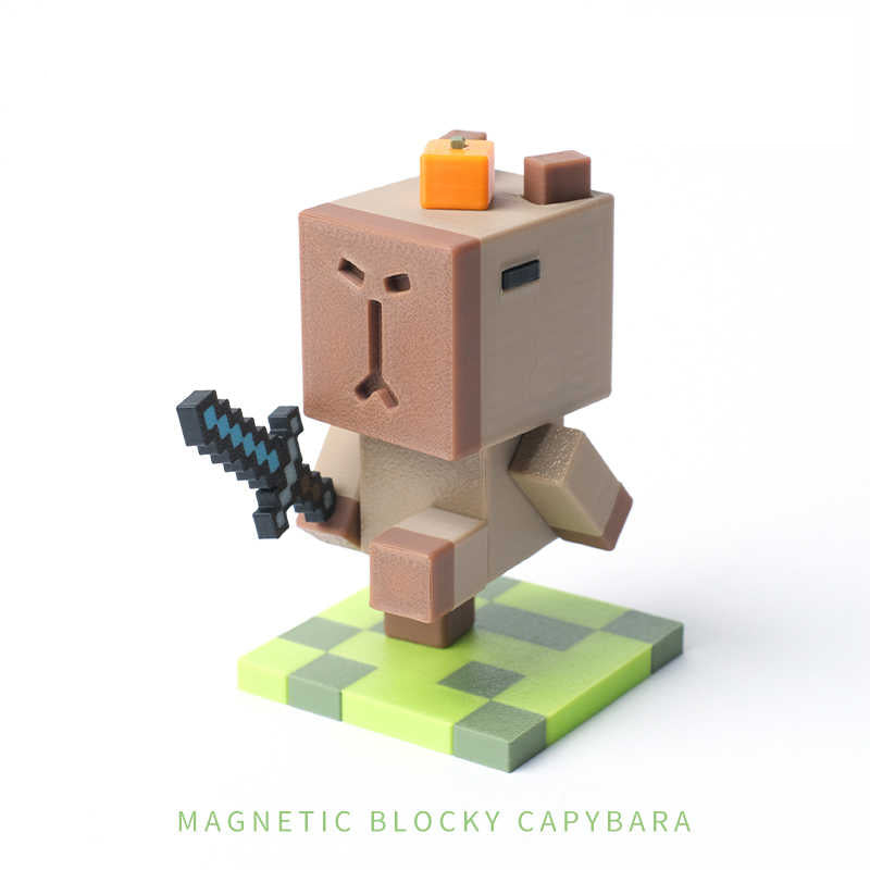 3D Pringting Magnetic Blocky Capybara