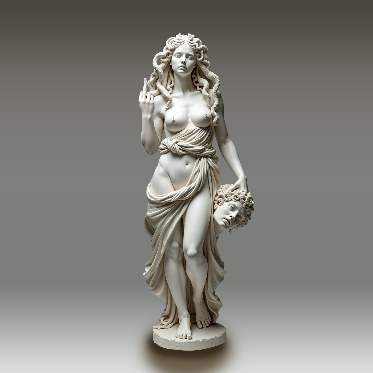 Medusa with Attitude - The original “Talk to the Hand” icon!