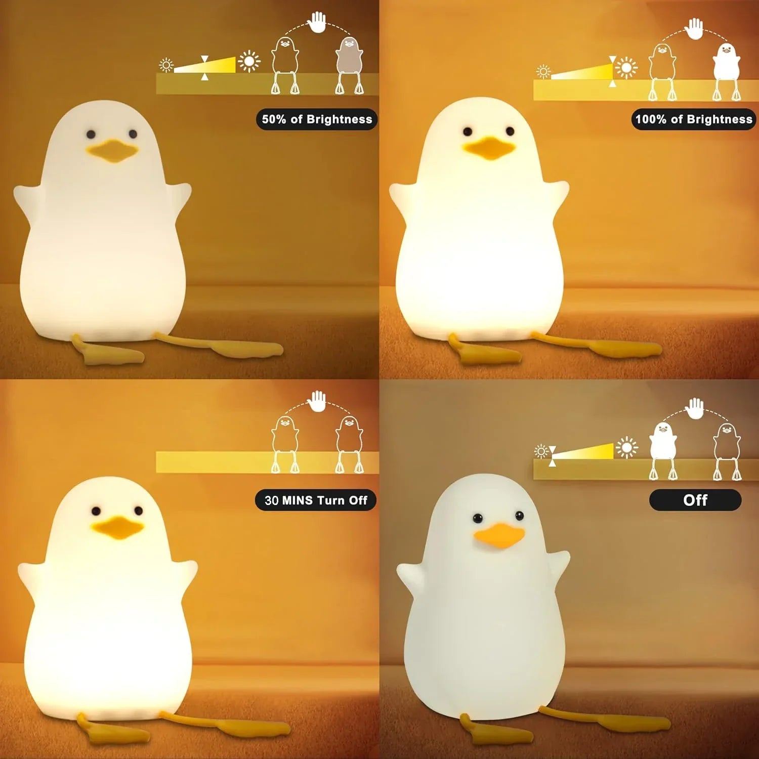 Charming Duck Soft Glow LED Desk Lamp