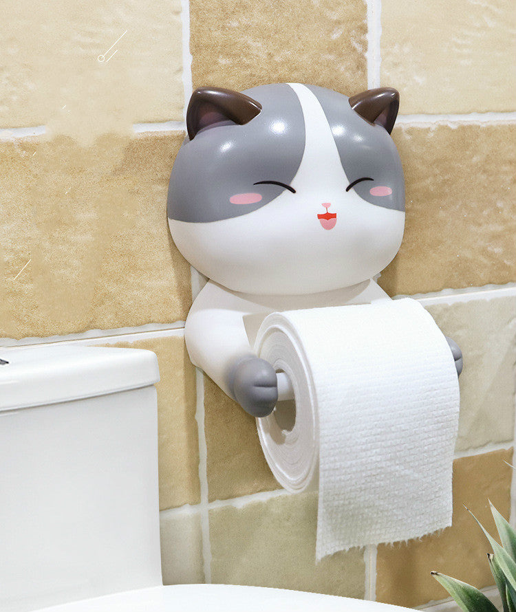 Creative Cartoon Cat Toilet Paper Holder