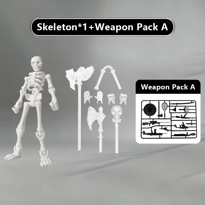Skeleton fully articulated movable puzzle toys
