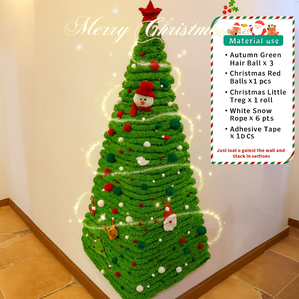 DIY Corner Hanging Felt Instant Christmas Tree