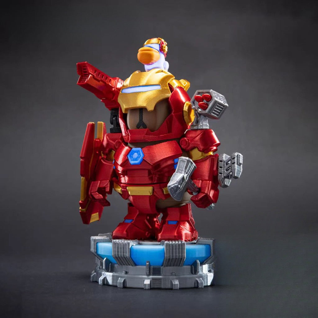 3D Printing Capybara Iron Man Magnetic Equipment Toy Set