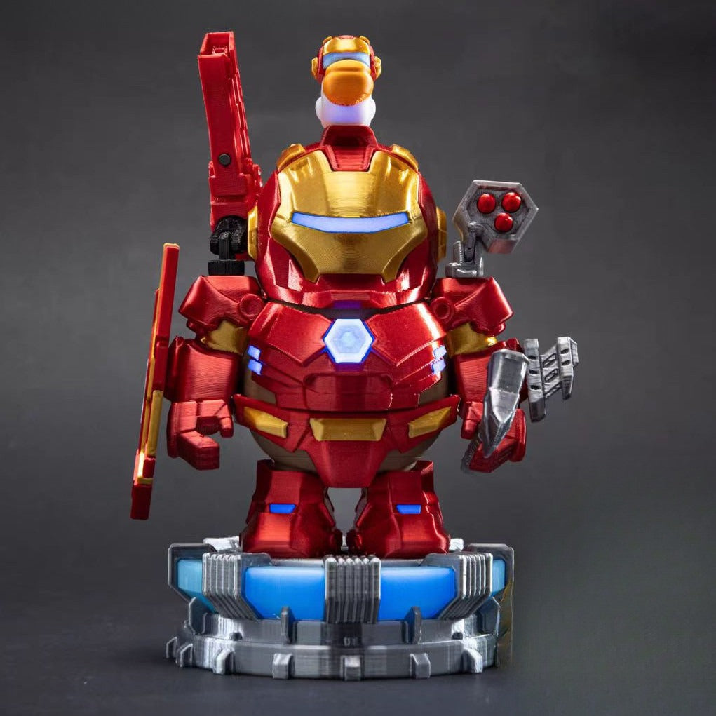 3D Printing Capybara Iron Man Magnetic Equipment Toy Set