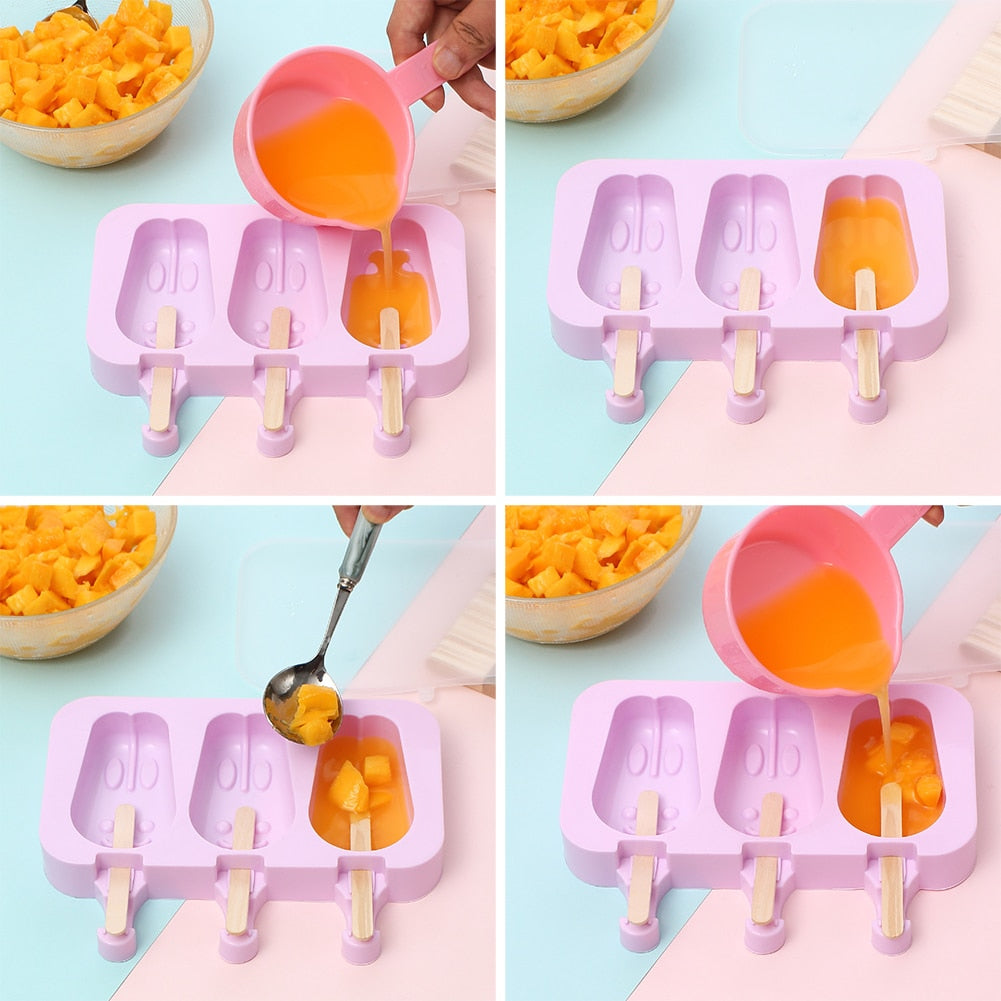 Lindos moldes para helado de conejo