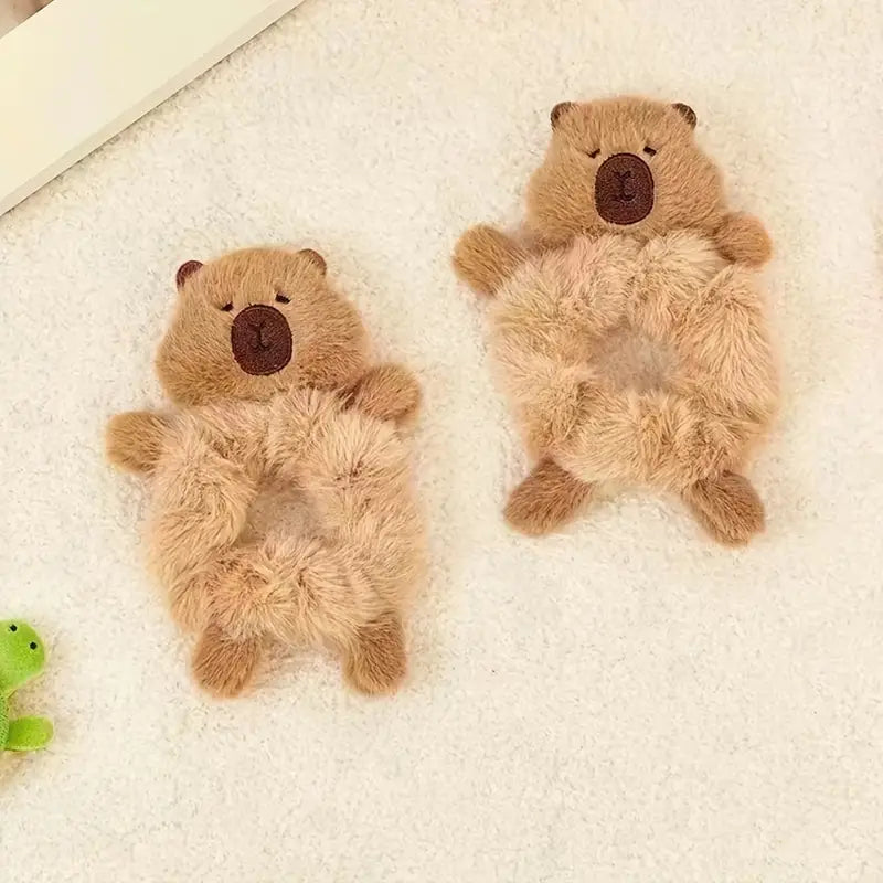 Cute Plush Capybara Hair Tie