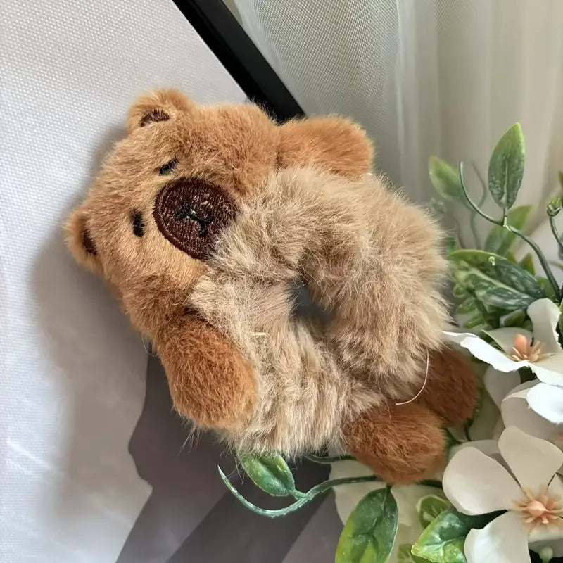 Cute Plush Capybara Hair Tie