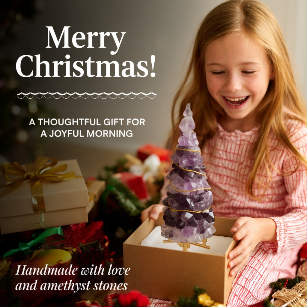 Amethyst Picture Frame Fortune Crystal Tree for Home Decoration