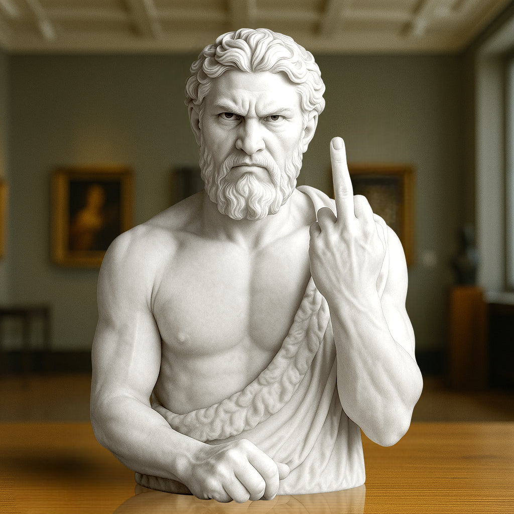 “Rebel Gods” - Busts of Apollo and Hercules