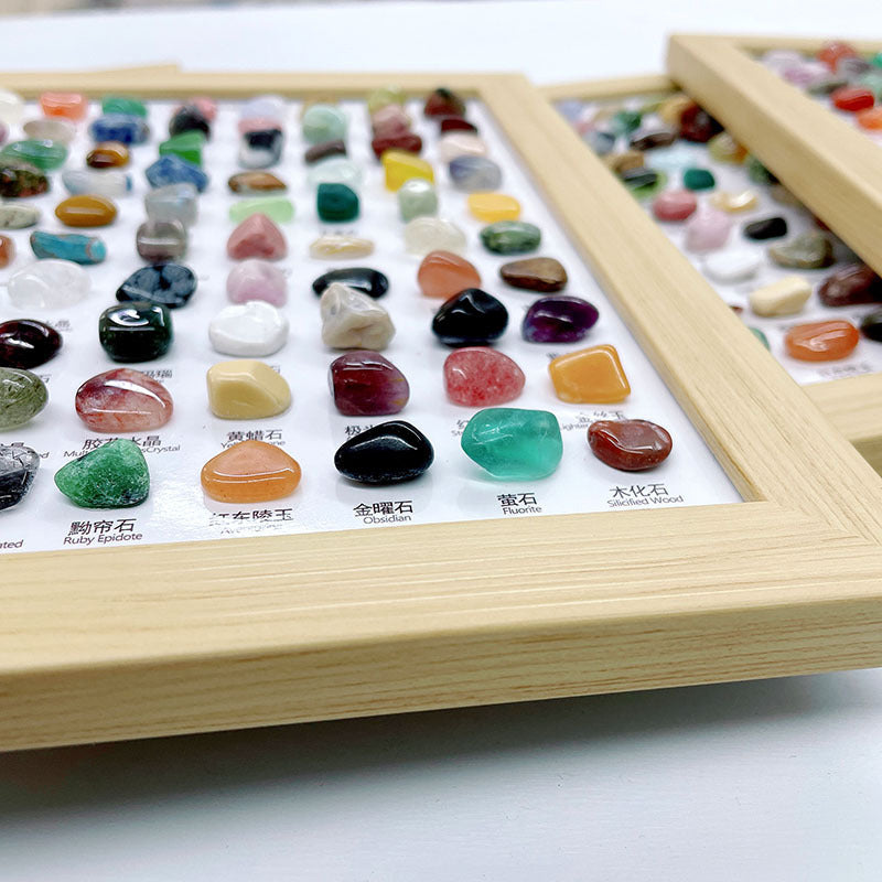 80Pcs Crystal Specimen Box Set Gift Decoration