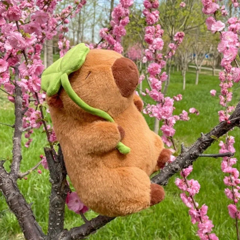 Capybara Lotus Leaf Plush Toy