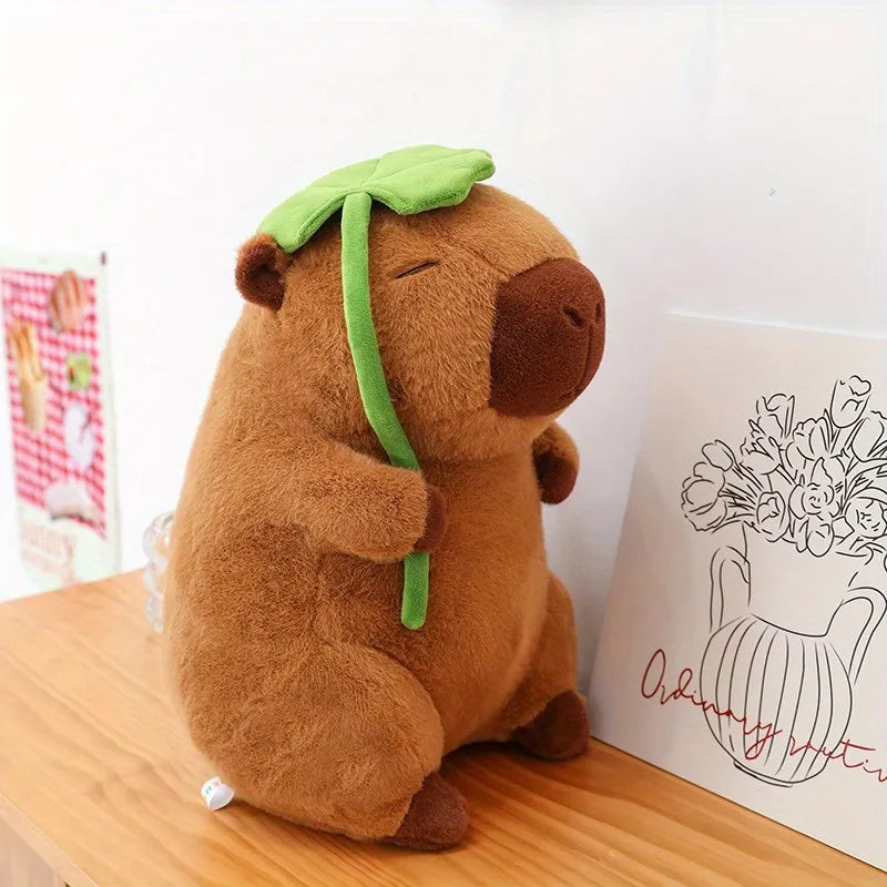 Capybara Lotus Leaf Plush Toy