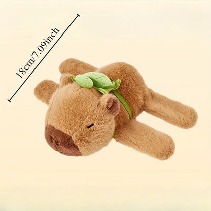 Capybara and Turtle Plush Wristband Set