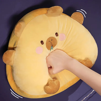 Cartoon Capybara Shaped Plush Pillow With Pillow Core