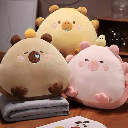 Cartoon Capybara Shaped Plush Pillow With Pillow Core