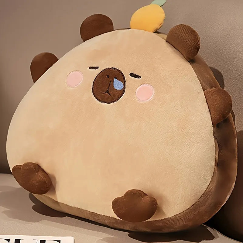 Cartoon Capybara Shaped Plush Pillow With Pillow Core