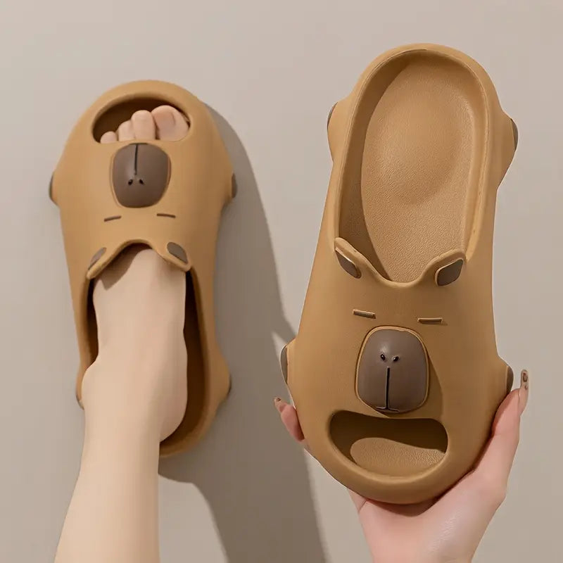 Cartoon Capybara Slippers