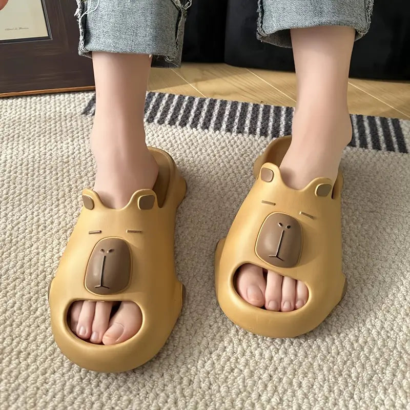 Cartoon Capybara Slippers