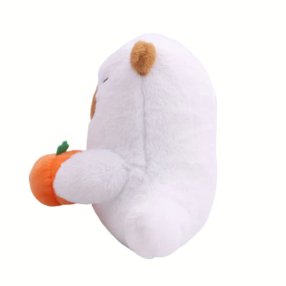 Cute Capybara Ghost Pumpkin Plush Pillow