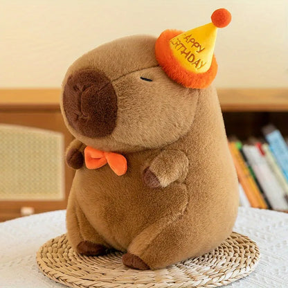 Cute Capybara Plush Birthday Hat