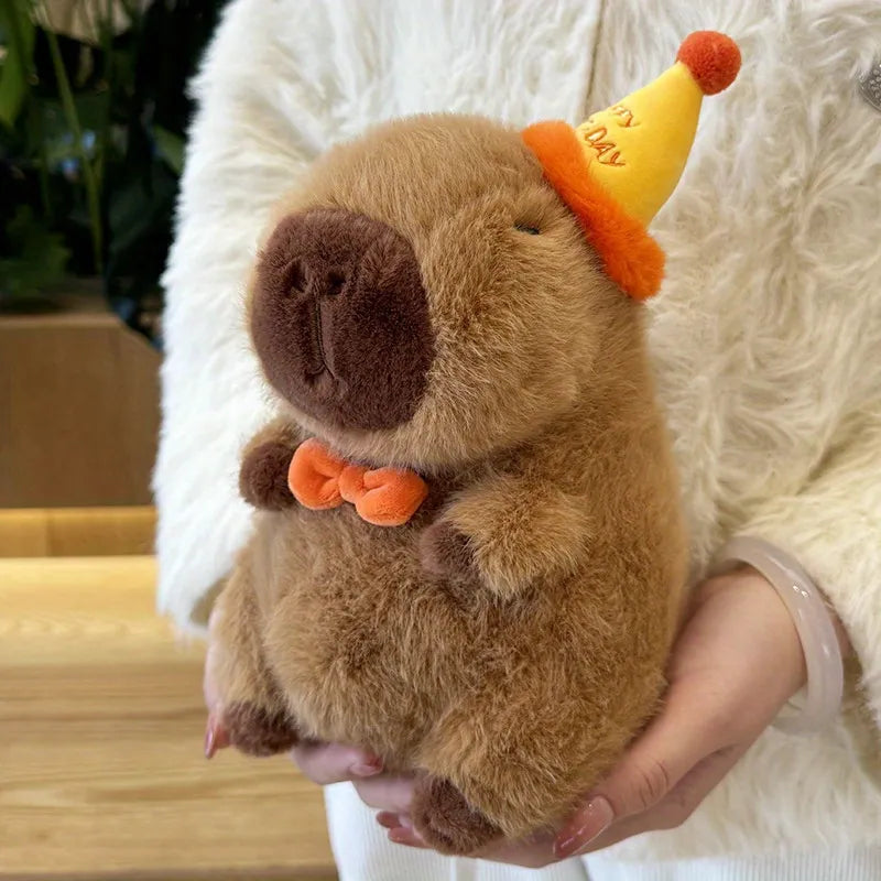 Cute Capybara Plush Birthday Hat