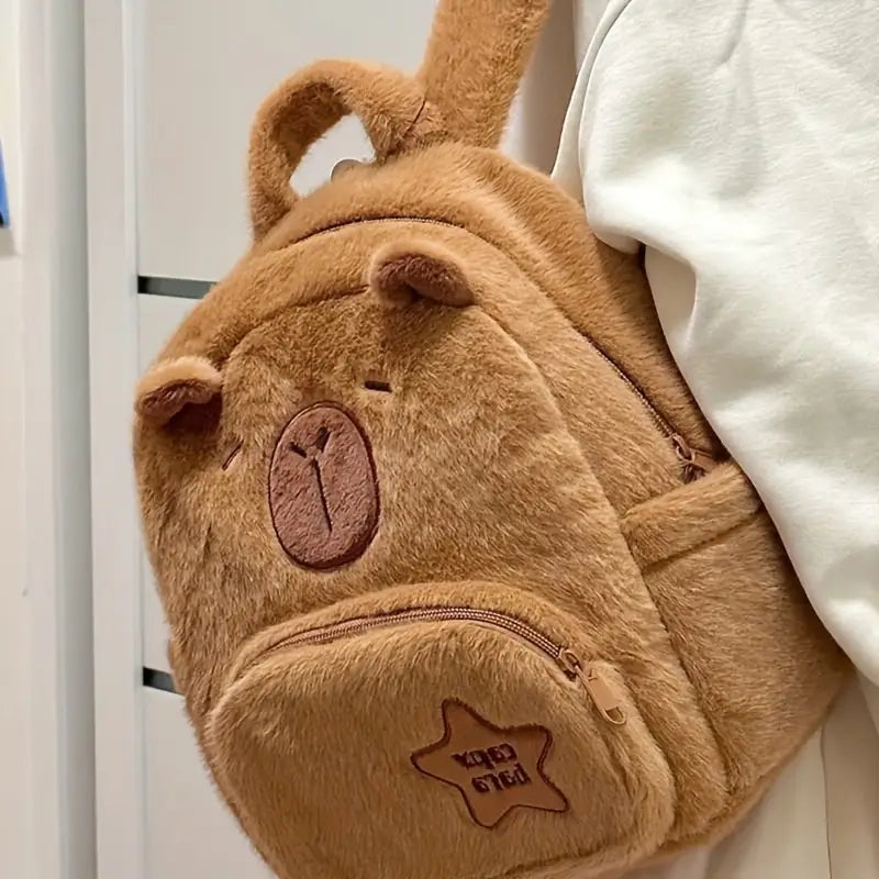 Cute Capybara Plush Backpack