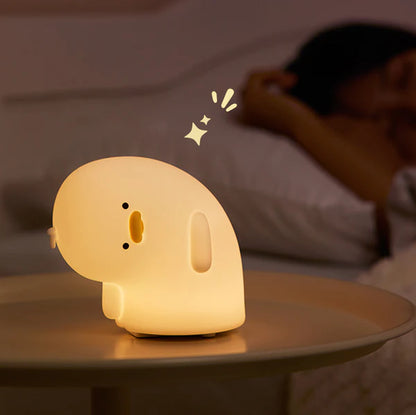 Duck Crooked Neck Funny Cute Tap Tap LED Night Lamp