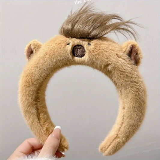 Ladies' Cute Capybara Plush Hair Strap