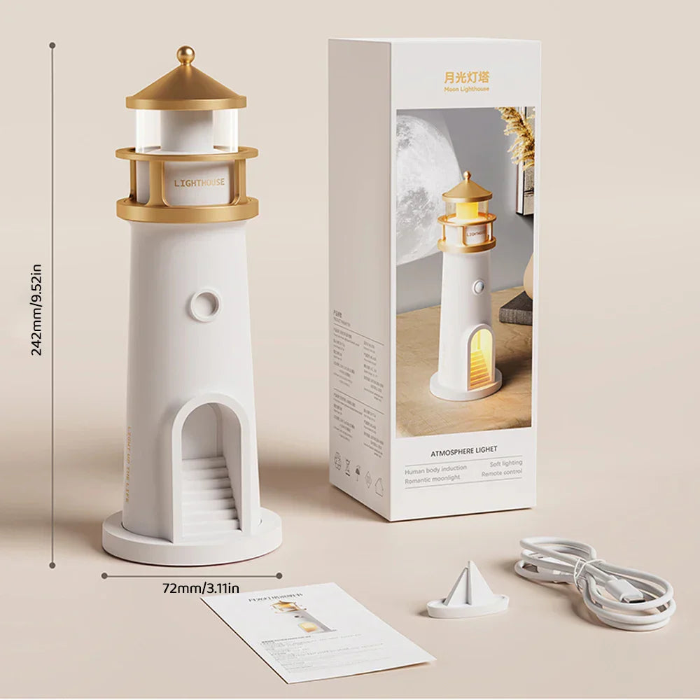Luces ambientales de faro con Bluetooth, música y proyección regulable