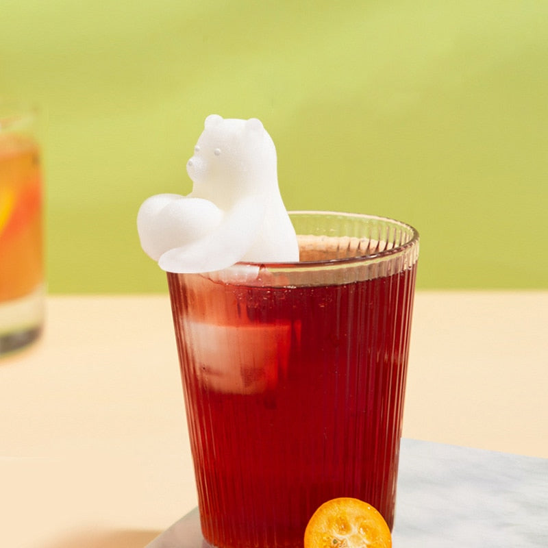 Heart Bear Hangable Ice Cube Mold