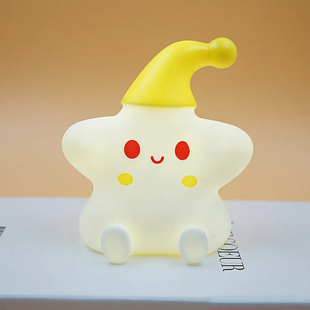 Happy Little Star LED Silicone Night Lamp