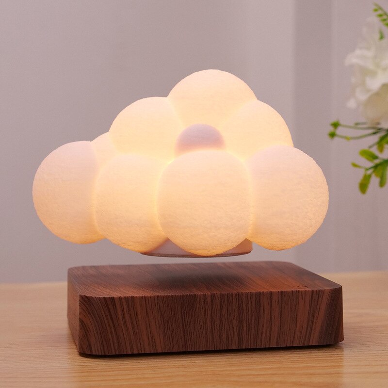Lámpara de noche levitante con nube de burbujas magnética