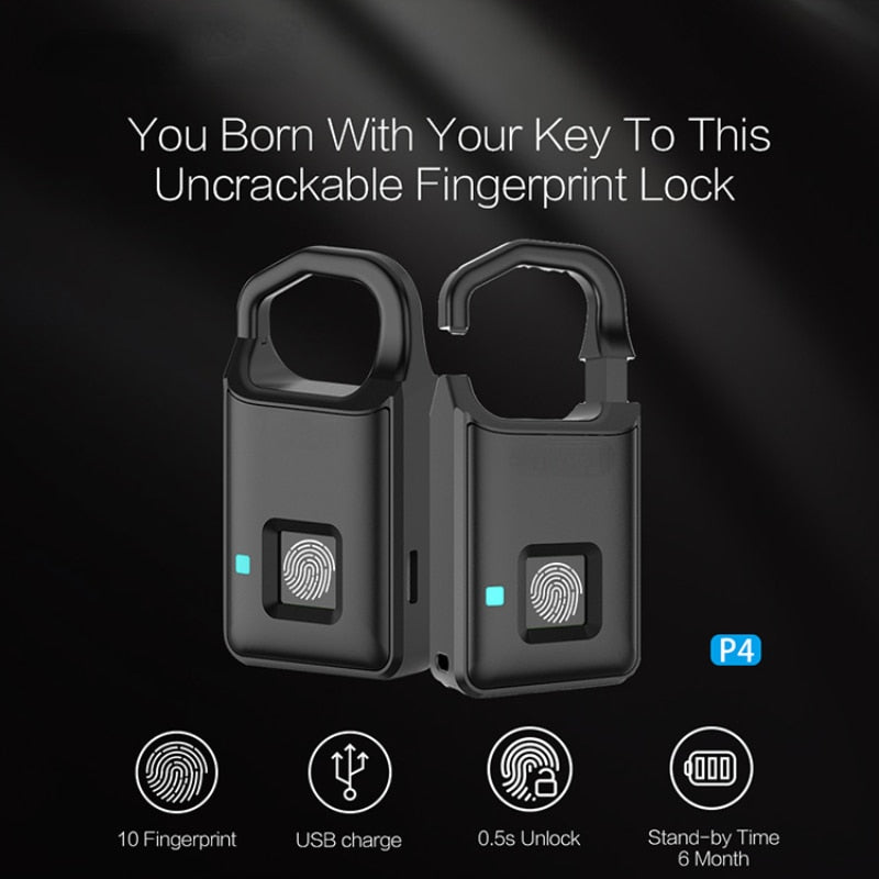 Cerradura de seguridad impermeable con huella dactilar inteligente Touch Guard
