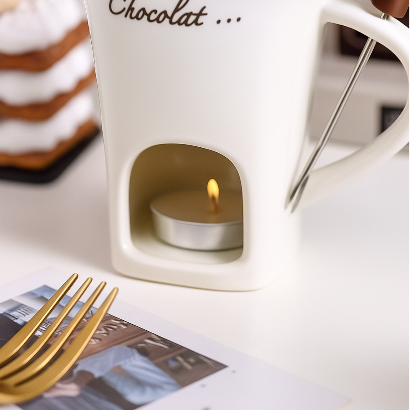 Chocolate Fondue Mug Set
