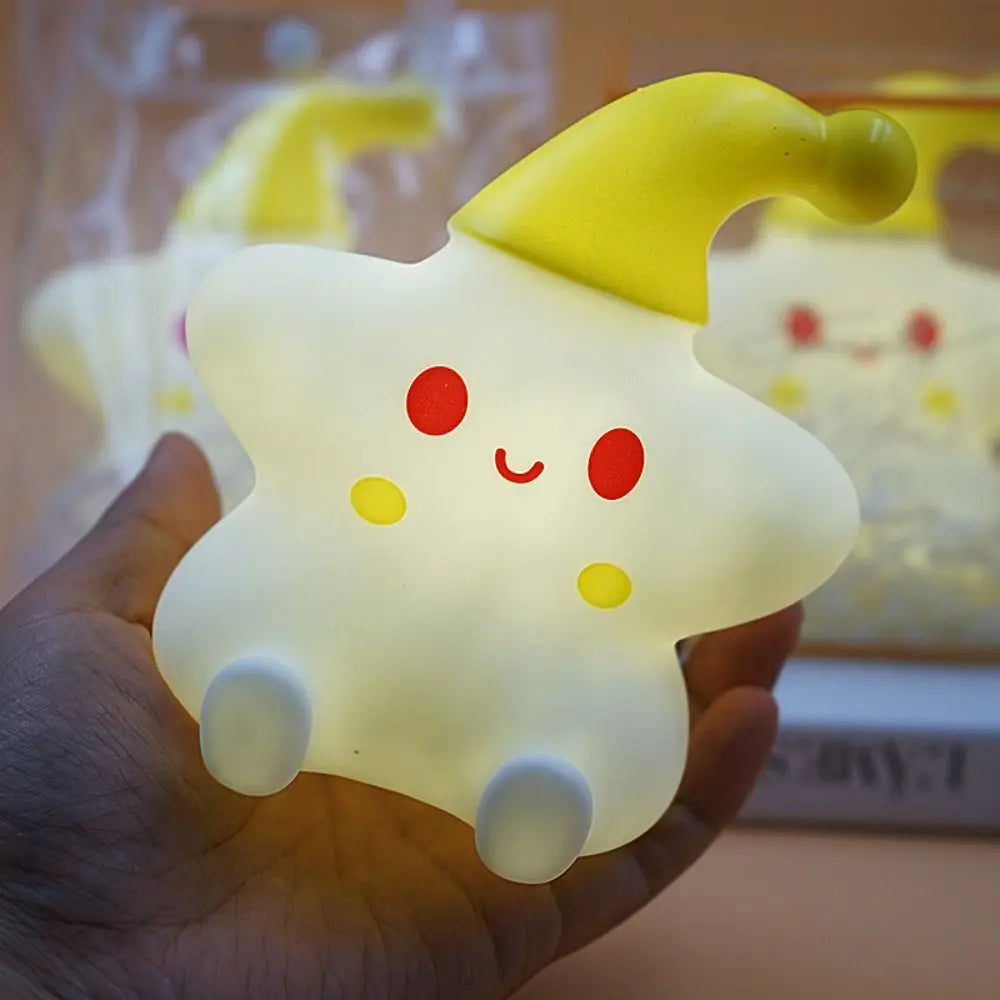 Happy Little Star LED Silicone Night Lamp