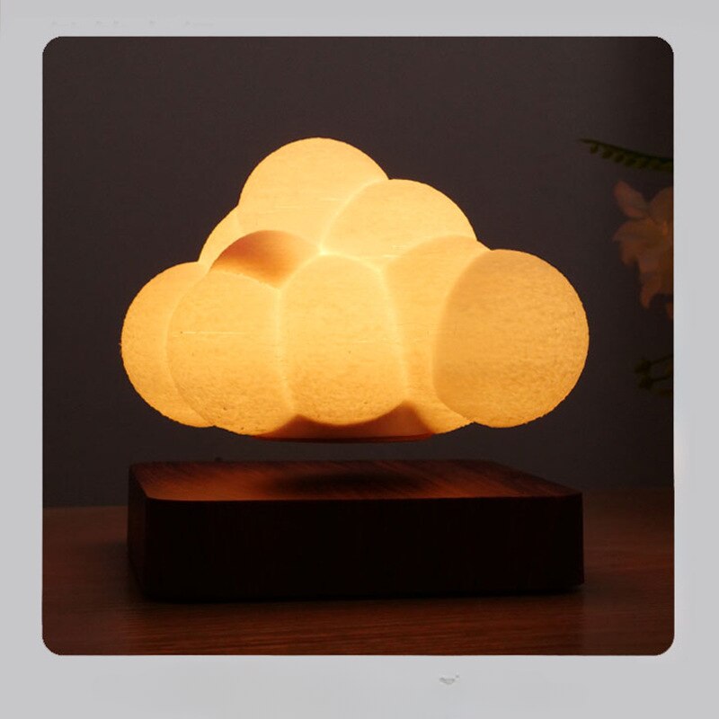 Lámpara de noche levitante con nube de burbujas magnética