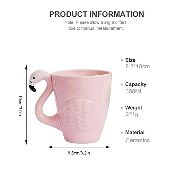 Pink Flamingo Ceramic Tea Set