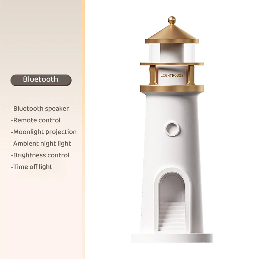 Luces ambientales de faro con Bluetooth, música y proyección regulable