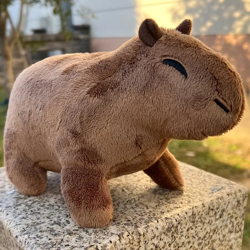 Simulated Capybara Rodent Plush Toy