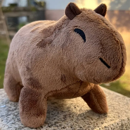 Simulated Capybara Rodent Plush Toy