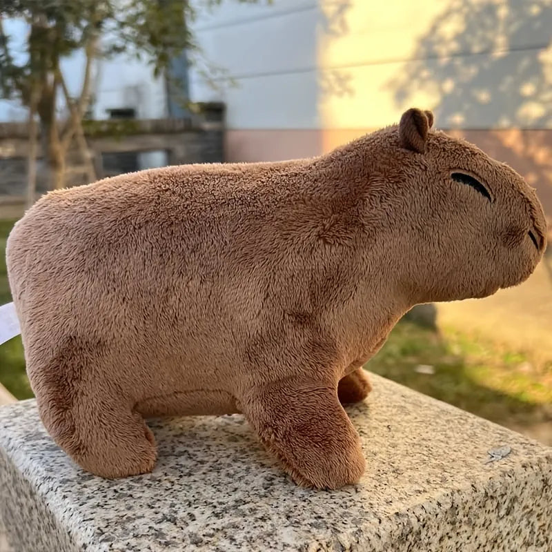 Simulated Capybara Rodent Plush Toy