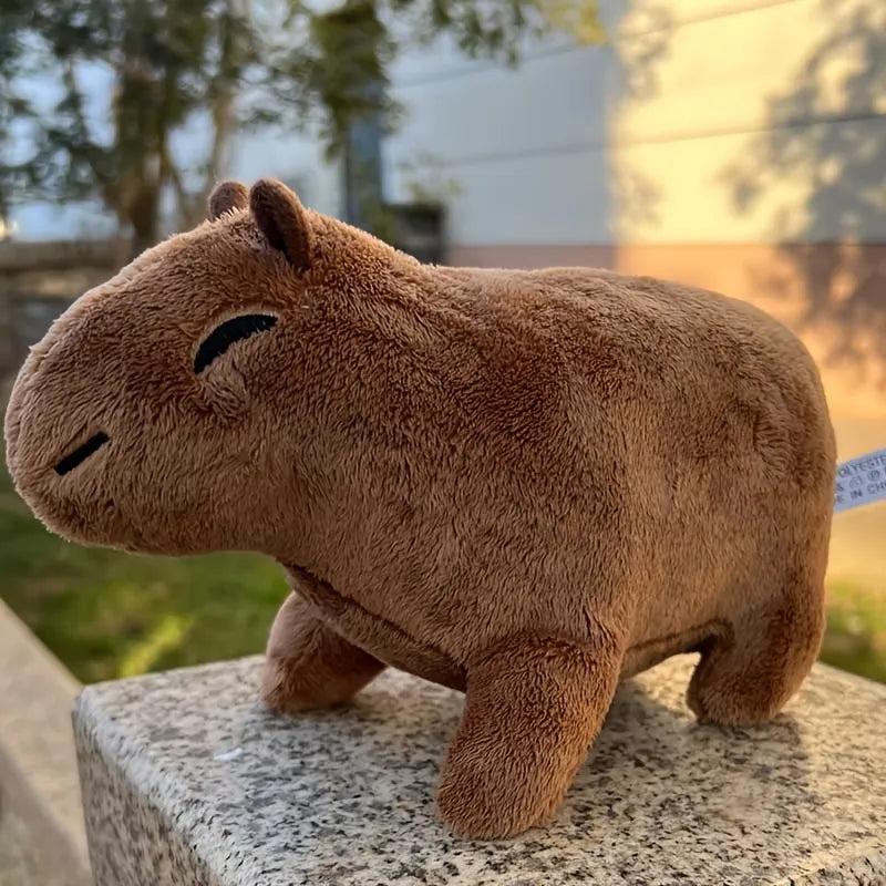 Simulated Capybara Rodent Plush Toy