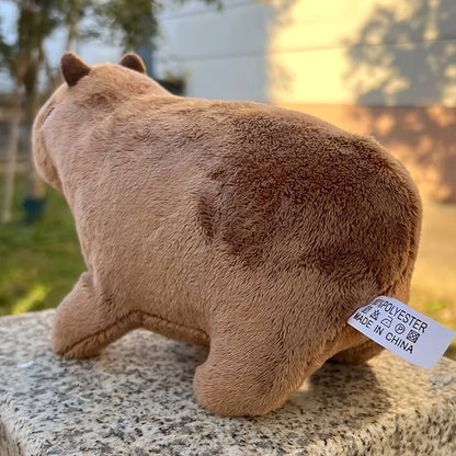 Simulated Capybara Rodent Plush Toy