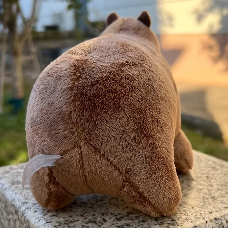 Simulated Capybara Rodent Plush Toy