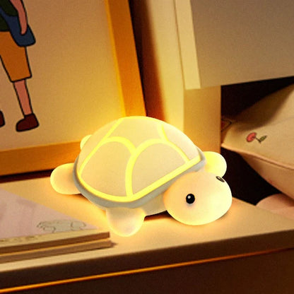 Squishy Silicone Cute Turtle LED Night Light