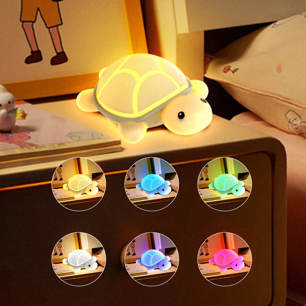 Squishy Silicone Cute Turtle LED Night Light