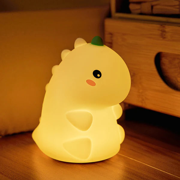 Squishy Silicone Dinosaur LED Night Light