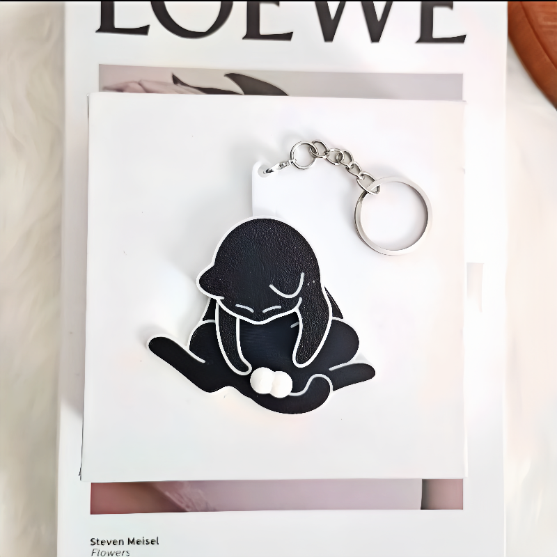 Trick or Treat Kitten Acrylic Keychain