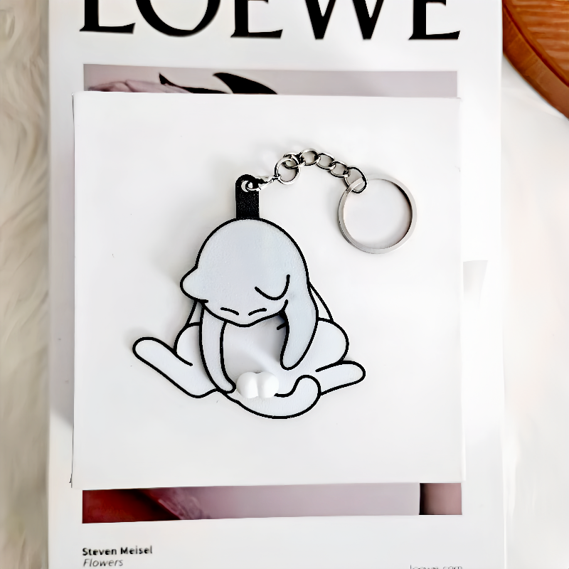 Trick or Treat Kitten Acrylic Keychain