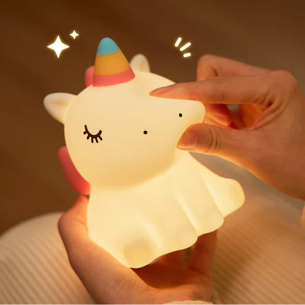 Unicorn Night Light LED Squishy Tap Lamp